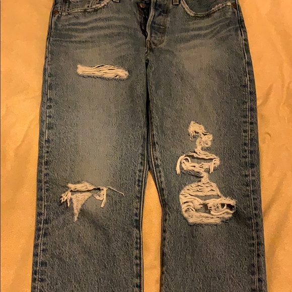 Levi’s 501’s skinny ripped jeans - Picture 3 of 5